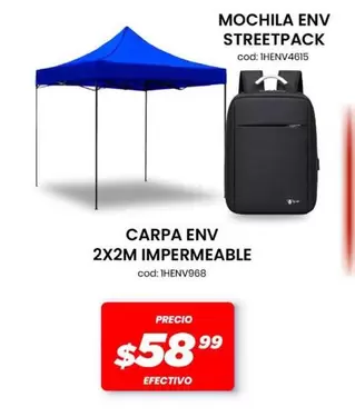 CARPA ENV 2X2M IMPERMEABLE cod: 1HENV968