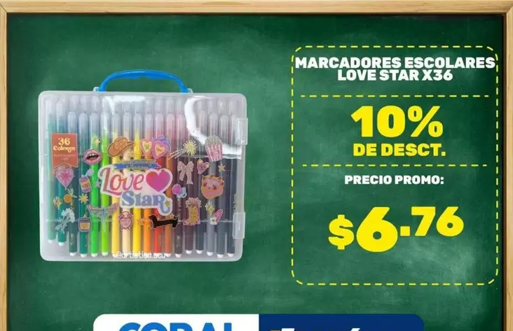 Love - Marcadores Escolares X36