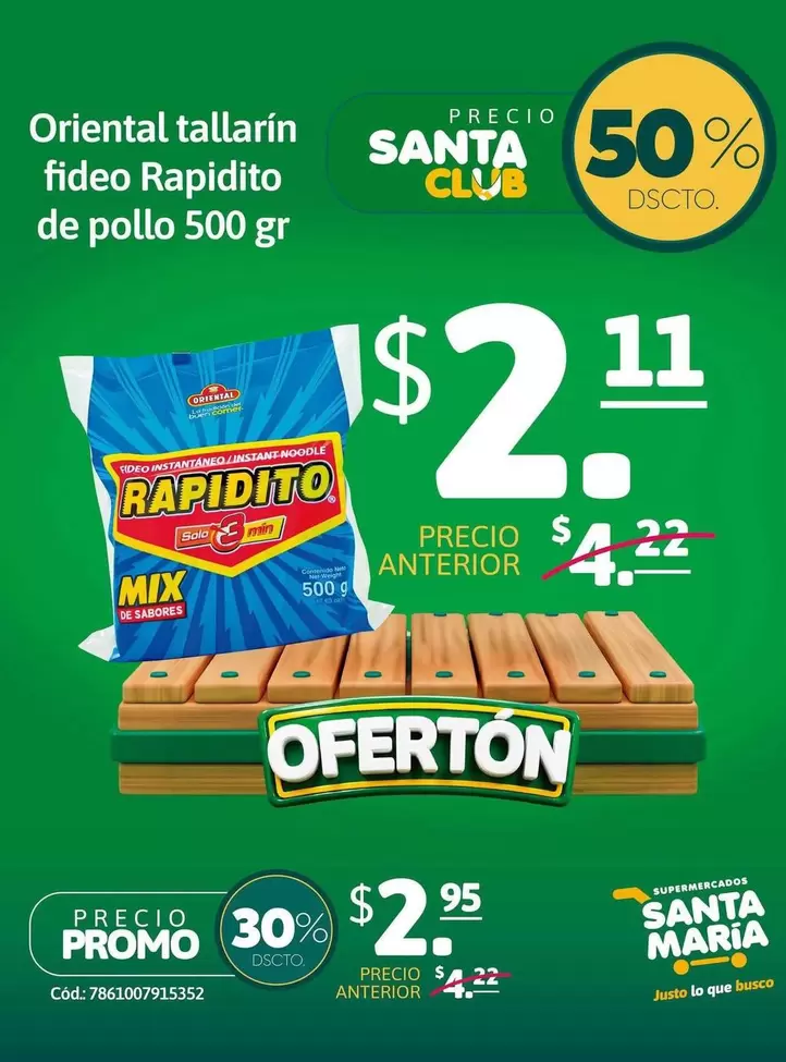 Mix - Oriental tallarín fideo Rapidito de pollo