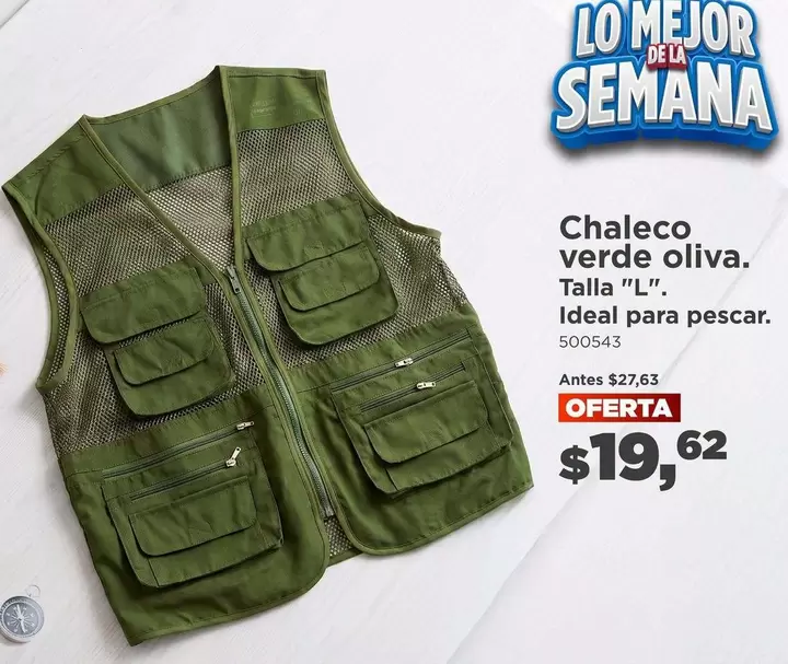 Verde - Chaleco verde oliva