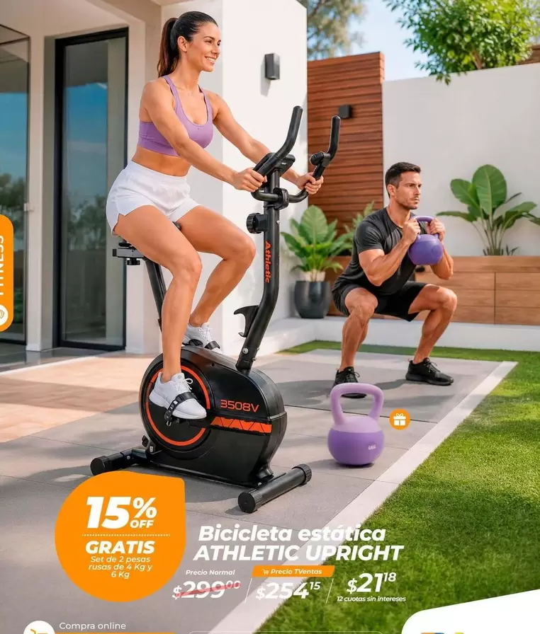 Bicicleta estática ATHLETIC UPRIGHT