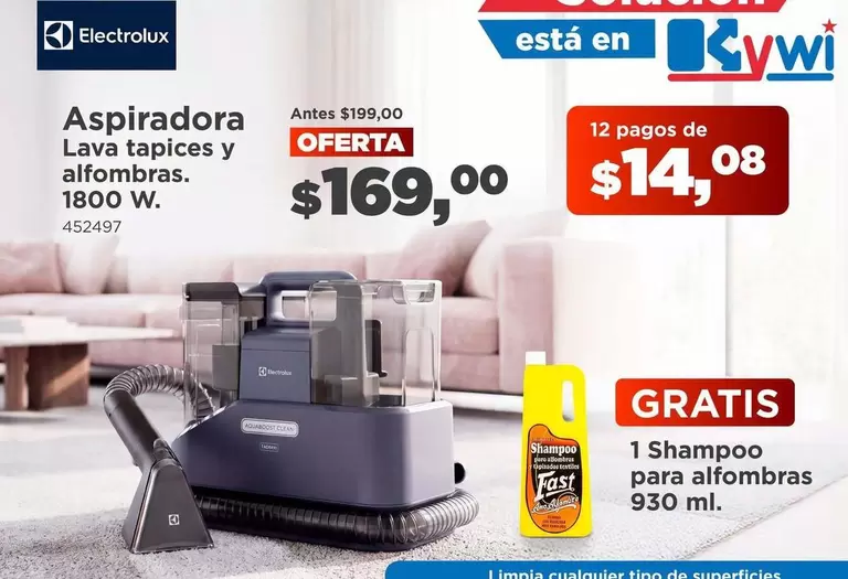 Fast - Aspiradora Lava tapices y alfombras 1800 W.