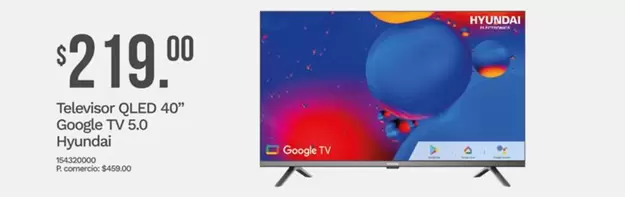 Televisor QLED 40" Google TV 5.0