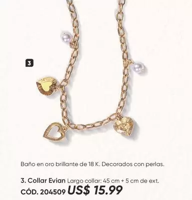 Collar Evian Largo collar: 45 cm + 5 cm de ext. CÓD. 204509