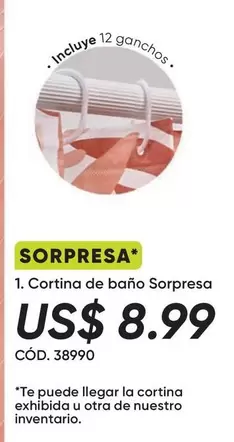 Cortina de baño Sorpresa CÓD. 38990