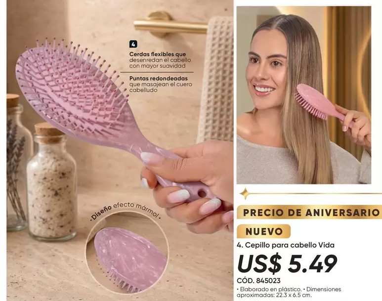 Cepillo para cabello Vida