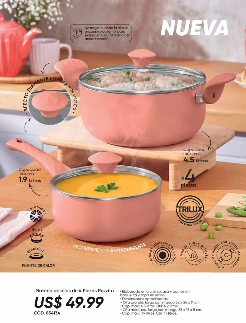 fuentes - Ollas de acero c/ 2 piezas, Bialetti Revestir