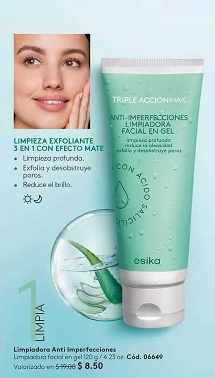 mate - Limpiadora facial en gel Anti Imperfecciones