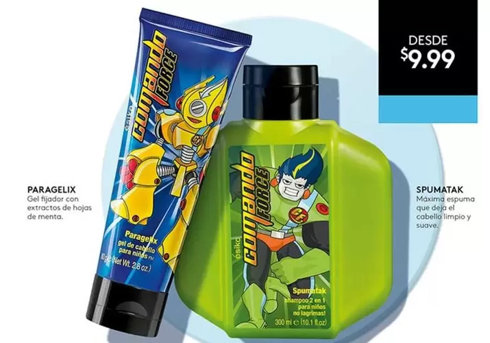 Ésika - Comando Force Gel Fijador y Espuma