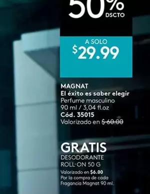 MAGNAT El éxito es saber elegir Perfume masculino 90 ml / 3,04 fl.oz Cód. 35015