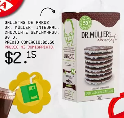 GALLETAS DE ARROZ INTEGRAL CHOCOLATE SEMIAMARGO