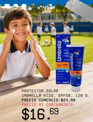 PROTECTOR SOLAR UMBRELLA KIDS, SPF50