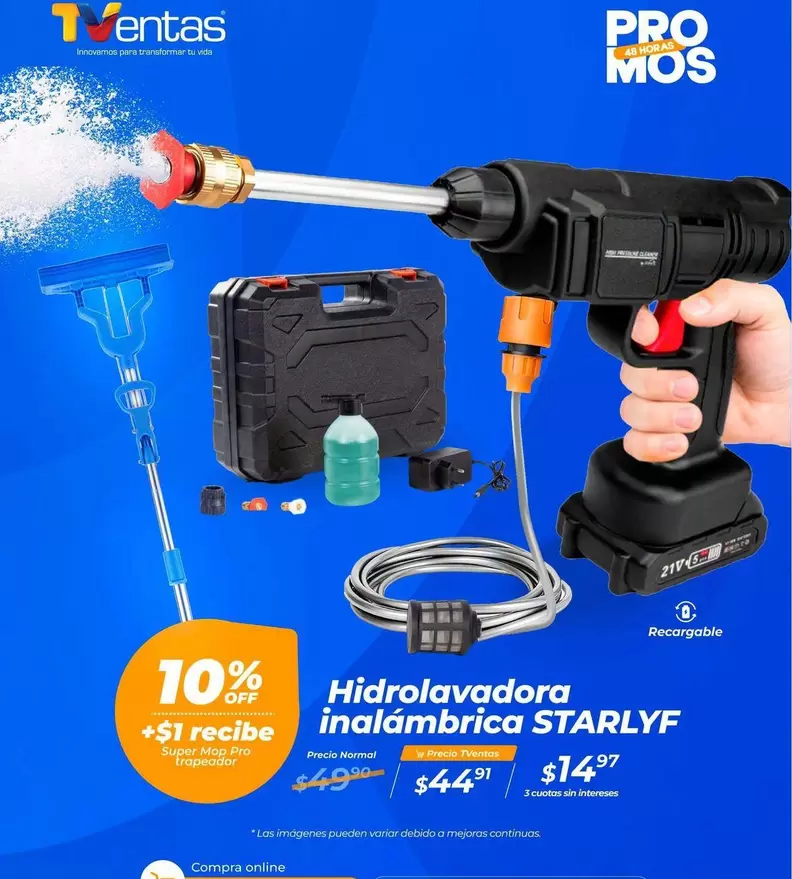 Pro - Hidrolavadora inalámbrica