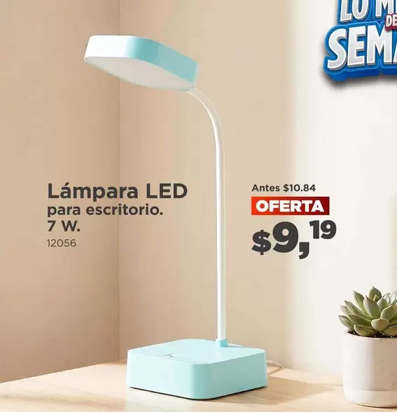 Lámpara LED para escritorio. 7 W. 12056