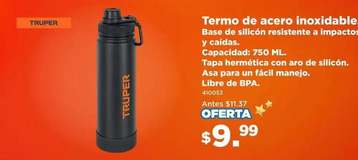 Termo de acero inoxidable