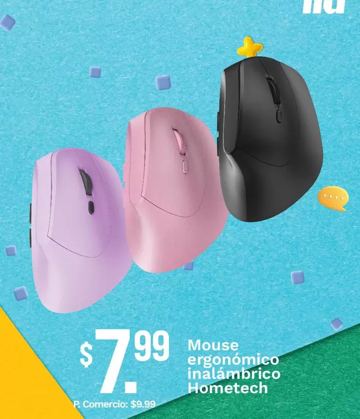 Mouse ergonómico inalámbrico