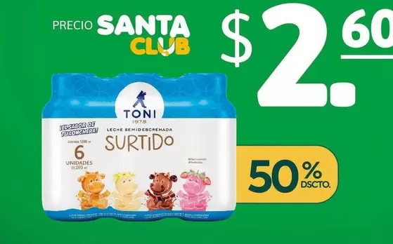 LECHE SEMIDESCREMADA SURTIDO