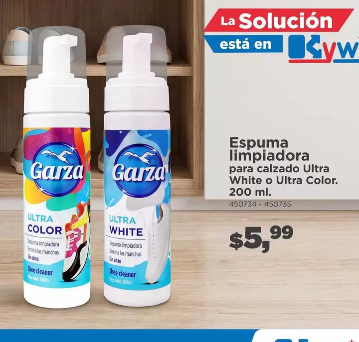 Espuma limpiadora para calzado Ultra White o Ultra Color