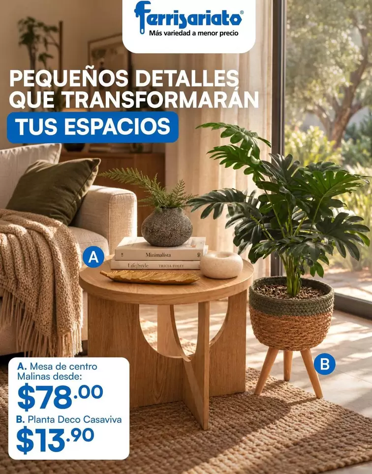 farri - Mesa de centro Malinas