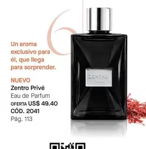 Zentro Privé Eau de Parfum CÓD. 2041