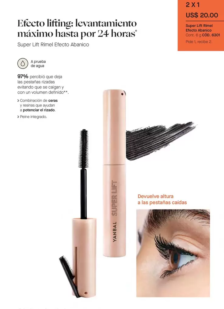 Yanbal - Super Lift Rimmel Efecto Abarico
