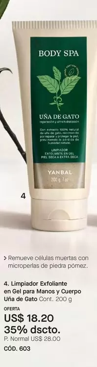 Gato - Limpiador Exfoliante en Gel para Manos y Cuerpo Uña de