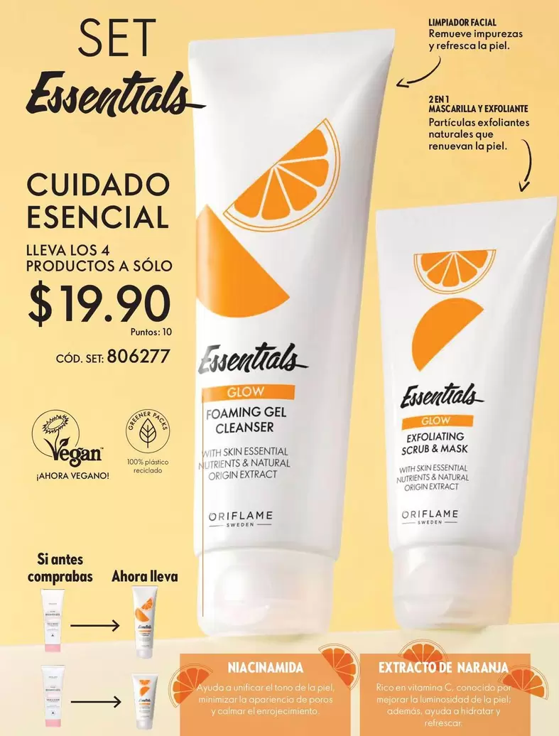 Oriflame - SET Essentials CUIDADO ESENCIAL