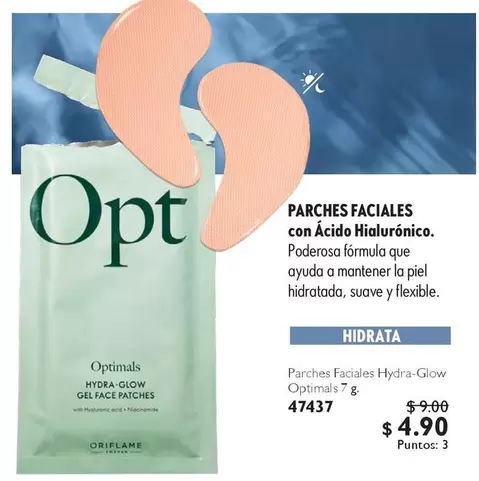 Oriflame - Parches Faciales Hydra-Glow Optimals 7g 47437