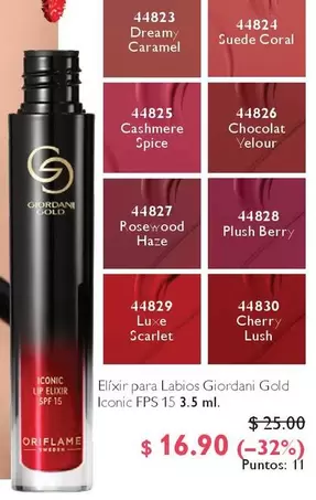 Oriflame - Elixir para Labios Iconic FPS 15