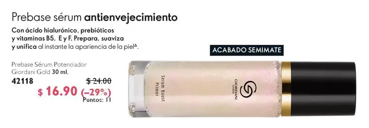 Prebase sérum antienvejecimiento