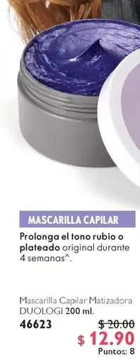 Rubio - Mascarilla Capilar Matizadora DUOLOGI 46623