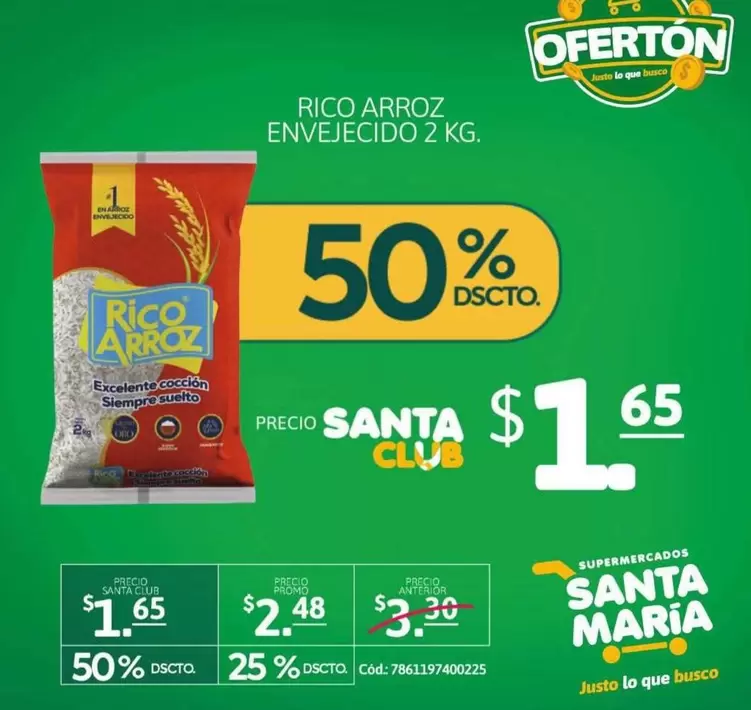 María - RICO ARROZ ENVEJECIDO 2 KG.