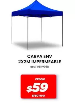 CARPA ENV 2X2M IMPERMEABLE cod: 1HENv968