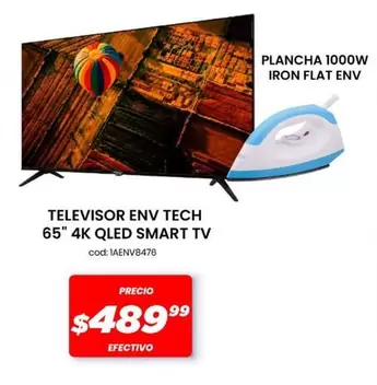 TELEVISOR 65" 4K QLED SMART TV cod: 1AENV8476