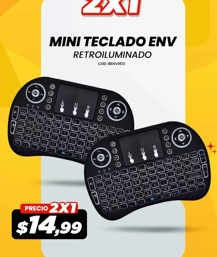 MINI TECLADO ENV RETROILUMINADO