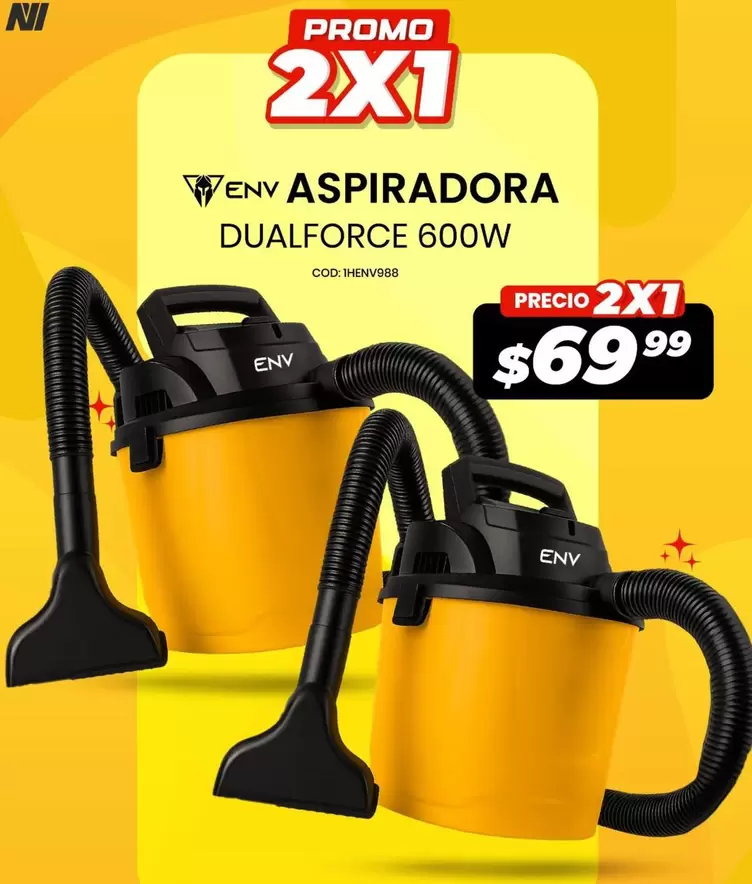 ASPIRADORA DUALFORCE 600W