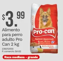 Pro - Alimento para perro adulto Can 2 kg 23601200