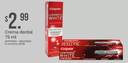 Luminous White Crema dental