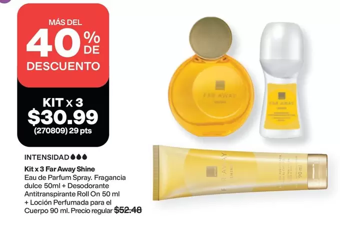 Avon - KIT x 3 Far Away Shine