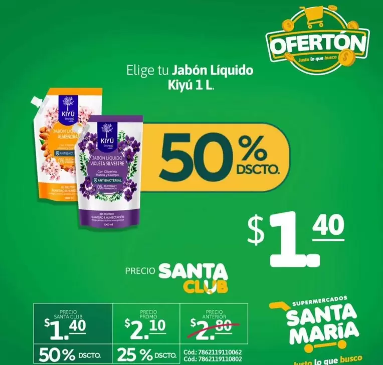 María - Jabón Líquido Kiyú 1 L