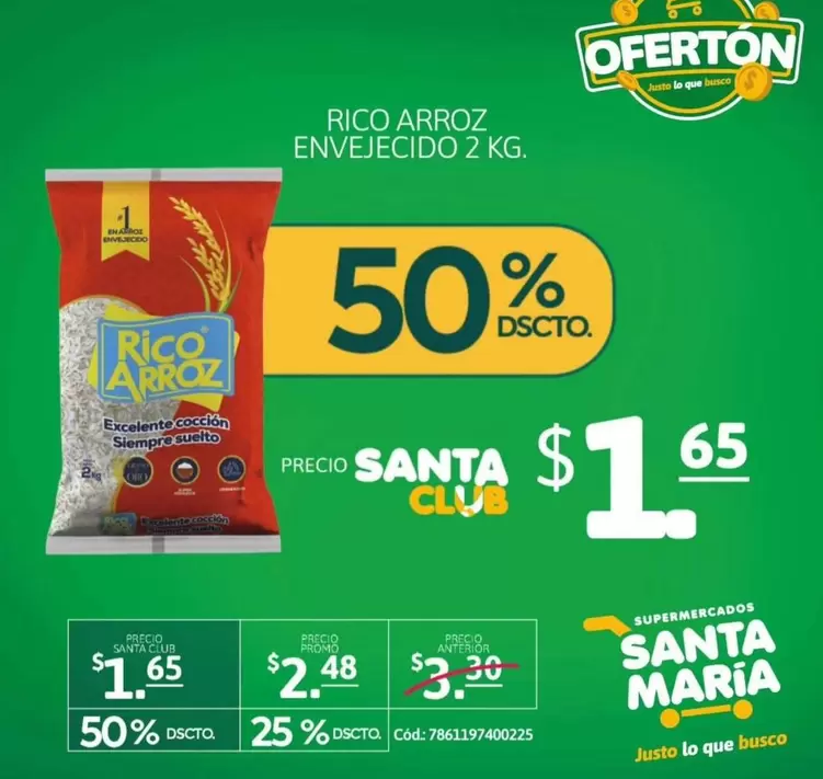 María - RICO ARROZ ENVEJECIDO 2 KG.