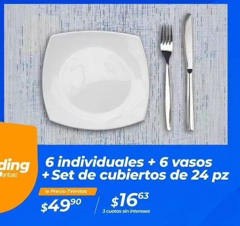 Set de cubiertos de 24 pz