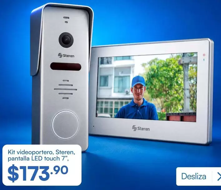 Kit videoportero, pantalla LED touch 7"