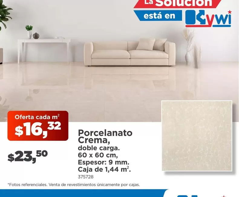 Porcelanato Crema