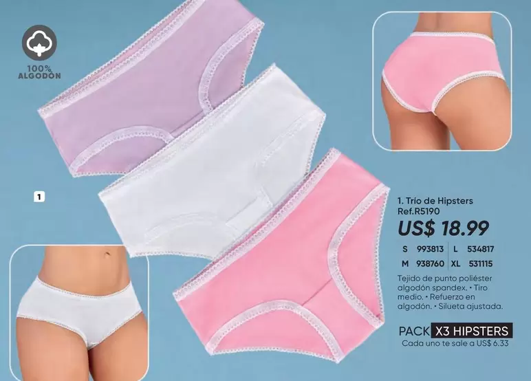 uno - 3 Pack of Hipsters Ref.RS190