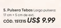 5. Pulsera Tebas CÓD. 151315