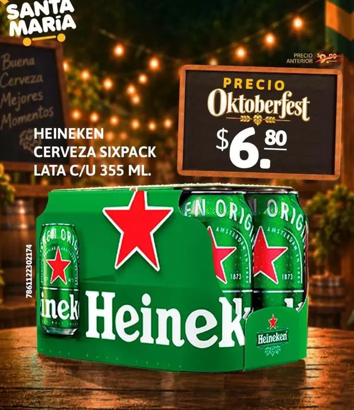 María - CERVEZA SIXPACK LATA C/U 355 ML.