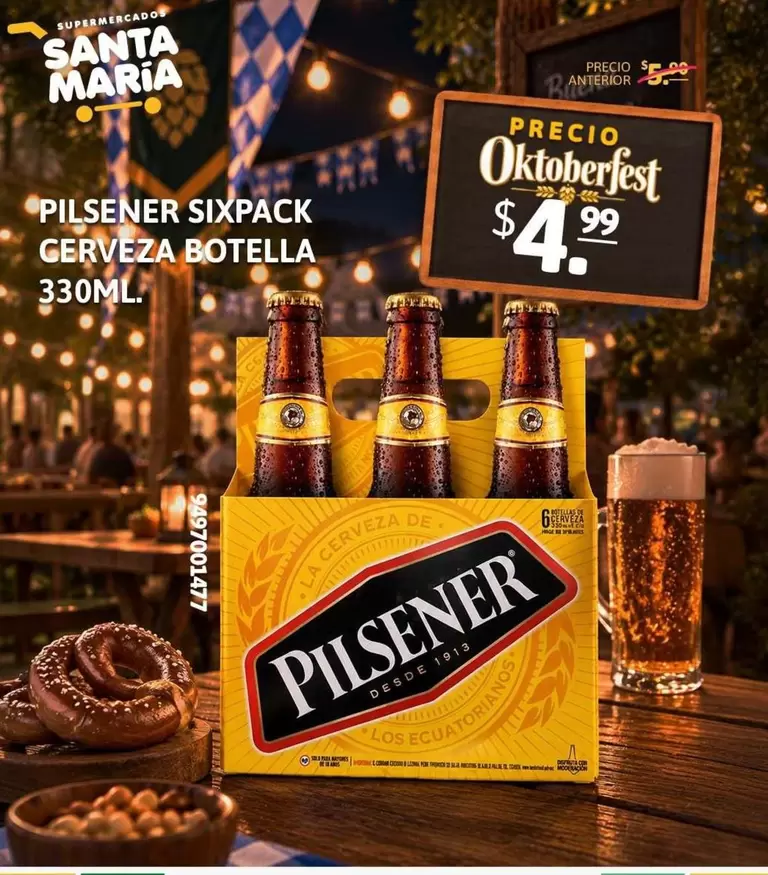 Pilsener - PILSNER SIXPACK CERVEZA BOTELLA