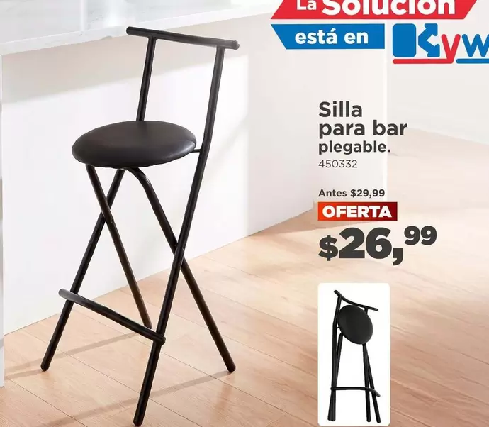 Silla para bar plegable. 450332