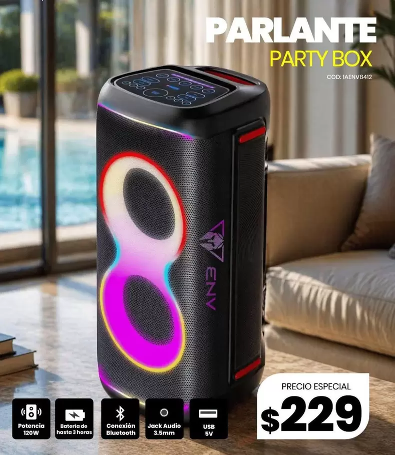 PARLANTE PARTY BOX